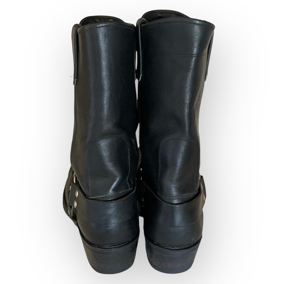 DOUBLE H Leather Motorcycle HARNESS BOOTS Black Rockbilly Grunge Bikercore … - Picture 5 of 17